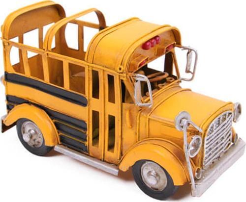 Dekoratif Metal Araba Okul Otobüsü Kalemlik 1510a-8279 Model-M127