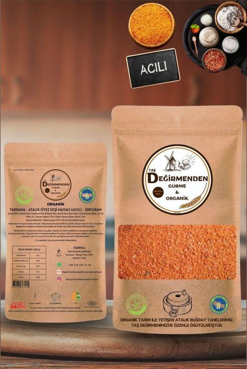 Organik Atalık Tarhana Acılı - Siyez Unlu, Siyez Ekşi Mayalı - 500 Gram
