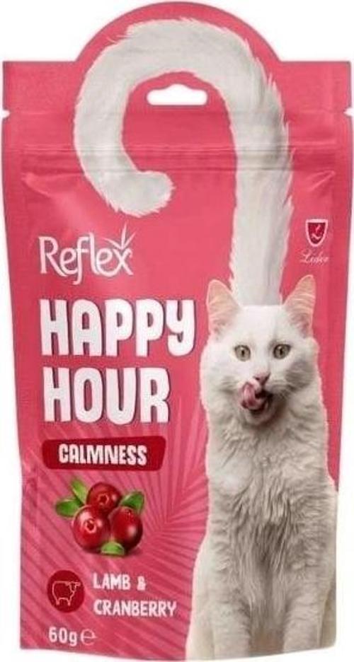 Happy Hour Kuzu Etli ve Kızılcıklı Sakinleşmeyi Destekliyici Kedi Ödülü 60 Gr