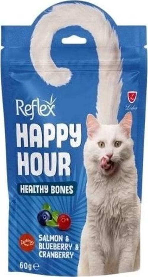 Happy Hour Somonlu ve Yaban Mersinli Kemik Sağlığı Destekleyici Kedi Ödülü 60 Gr