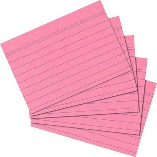 Herlitz Kartotek A5 100'lü Çizgili Pembe HRLTZ10835890