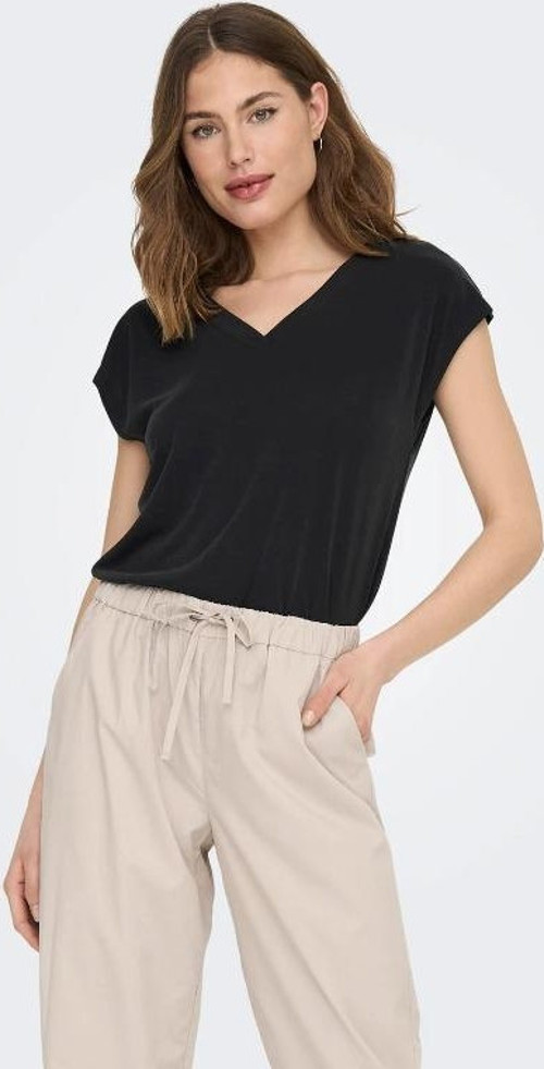 Onlfree Life S/S Mod V-Neck Top Jrs Noos Kadın T-Shirt