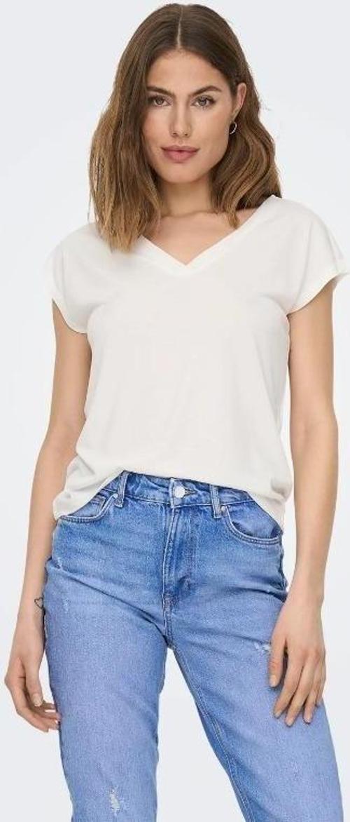 Onlfree Life S/S Mod V-Neck Top Jrs Noos Kadın T-shirt
