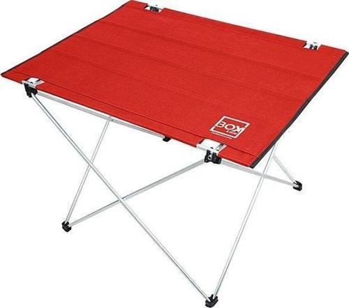 Katlanabilir Kumaş Kamp ve Piknik Masası Kırmızı Geniş Model 73 x 55 x 48 cm