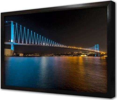 Istanbul Boğaz Köprüsü Çerçeveli Mdf Tablo