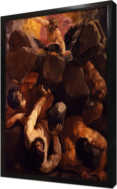 Fall Of The Titans Çerçeveli Mdf Tablo