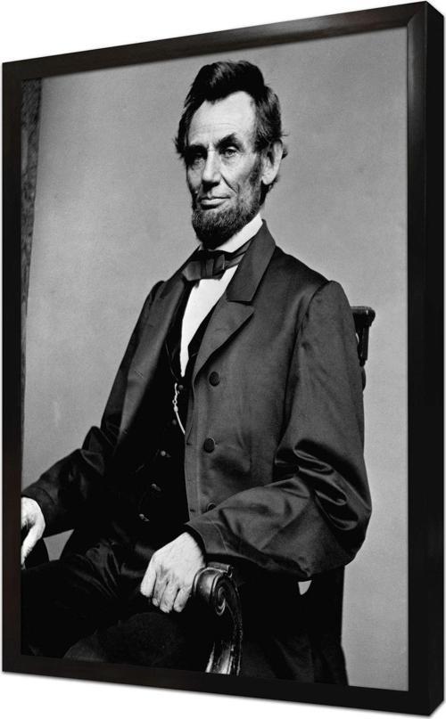 Abraham Lincoln Çerçeveli Mdf Tablo
