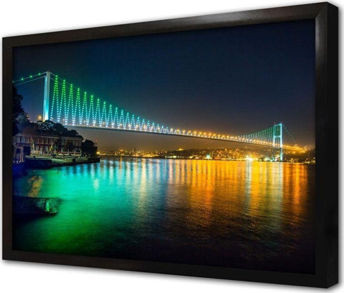 Istanbul Boğaz Köprüsü Çerçeveli Mdf Tablo