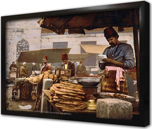 Eski Istanbul Çerçeveli Mdf Tablo