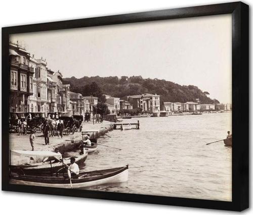 Eski Istanbul Çerçeveli Mdf Tablo