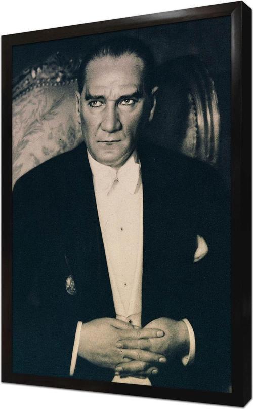 Atatürk Smokinli Çerçeveli Mdf Tablo