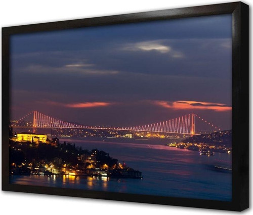 Istanbul Boğaz Köprüsü Çerçeveli Mdf Tablo