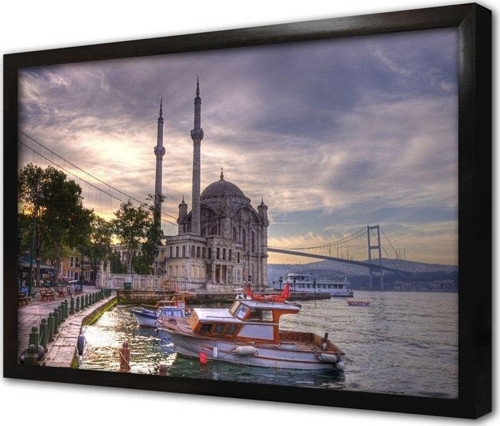 Ortaköy Ve Boğaziçi Köprüsü Çerçeveli Mdf Tablo