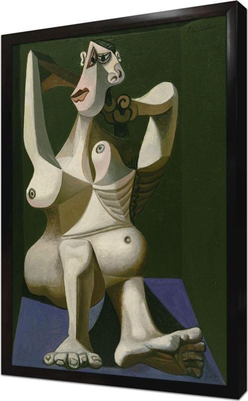 Saçlarını Tarayan Kadın Pablo Picasso Çerçeveli Mdf Tablo