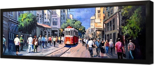 Istiklal Caddesi Çerçeveli Mdf Tablo