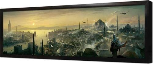 Istanbul Panorama Çerçeveli Mdf Tablo