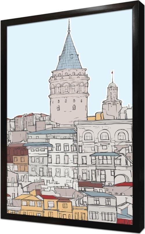 Galata Çerçeveli Mdf Tablo