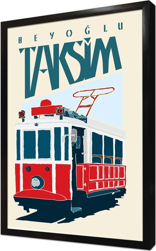 Tramvay Çerçeveli Mdf Tablo