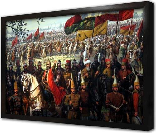 Osmanlı Tarihi Çerçeveli Mdf Tablo