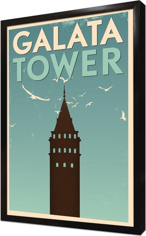 Galata Çerçeveli Mdf Tablo