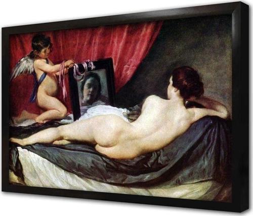 Aynadaki Venüs Diego Velazquez Çerçeveli Mdf Tablo