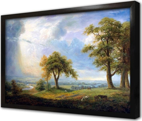 Gökyüzü Çerçeveli Mdf Tablo