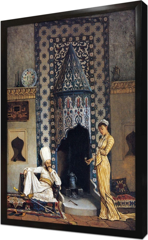 Kahve Ocağı Çerçeveli Mdf Tablo