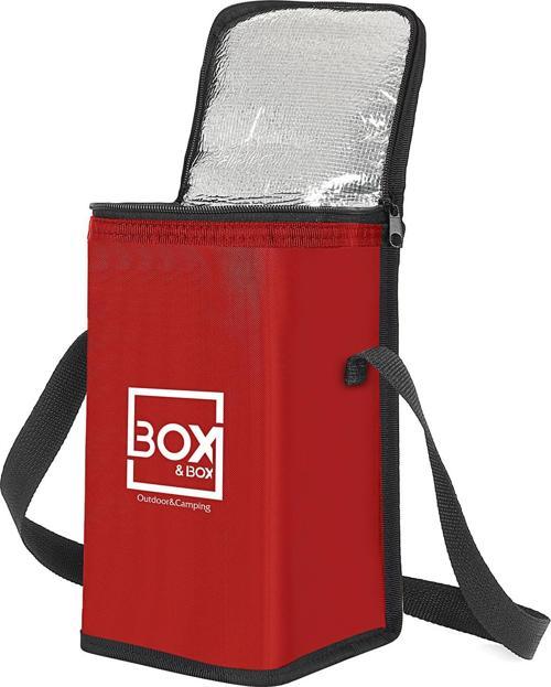 Plaj, Piknik, Kamp Çantası, Kırmızı, 6 Litre, Termal Korumalı (Sıcak Soğuk Thermo Bag)