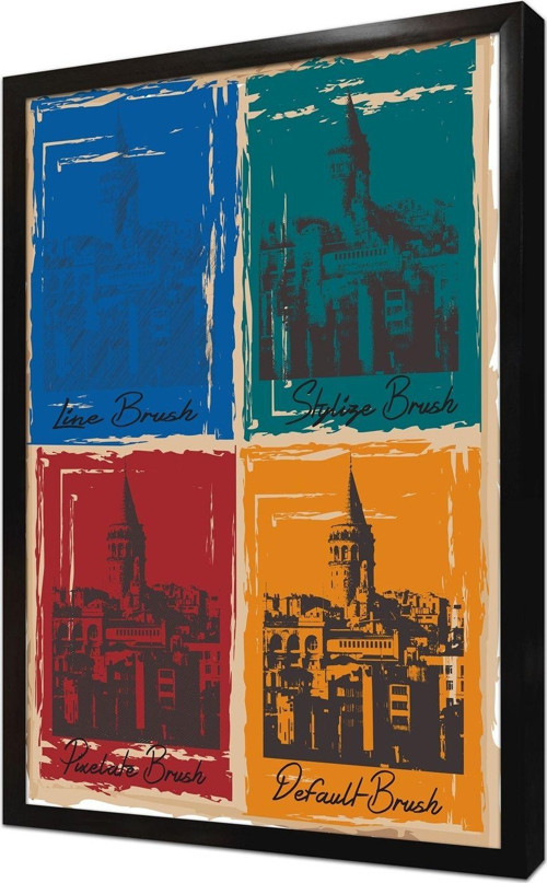 Istanbul Çerçeveli Mdf Tablo