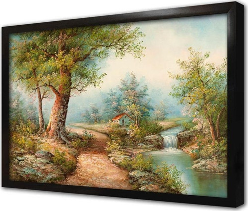 Orman Yolu Çerçeveli Mdf Tablo
