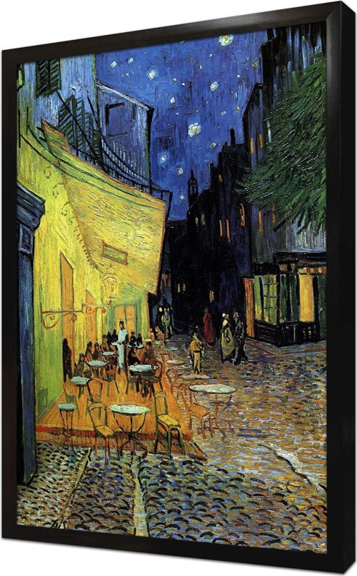 Gece Cafe Terrace Van Gogh Çerçeveli Mdf Tablo