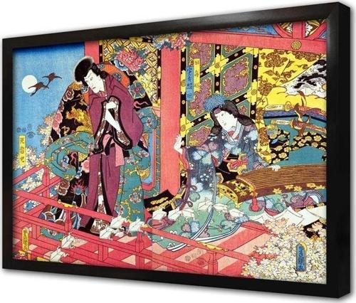 Geleneksel Japon Sanatı Çerçeveli Mdf Tablo