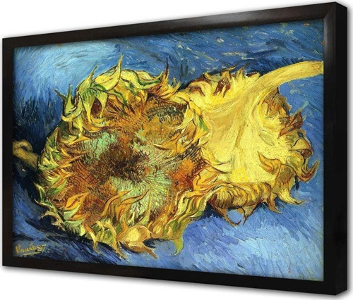 Still Life With Two Sunflowers Çerçeveli Mdf Tablo
