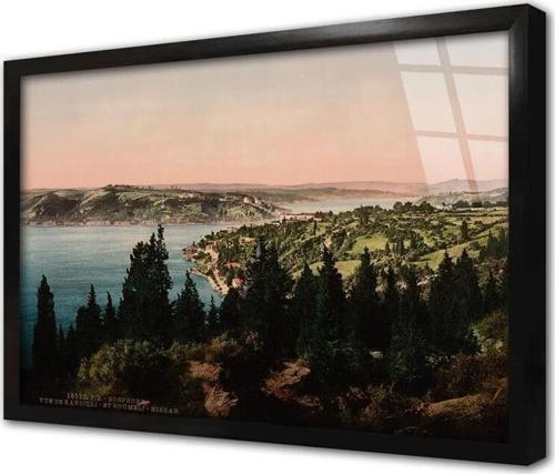 Eski Istanbul Çerçeveli Cam Tablo