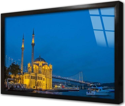 Ortaköy Cami Istanbul Çerçeveli Cam Tablo