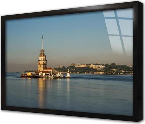 Istanbul Kız Kulesi Çerçeveli Cam Tablo