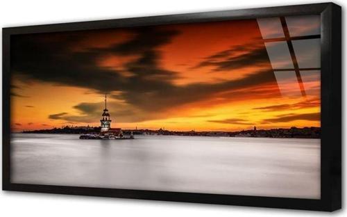 Istanbul Kız Kulesi Çerçeveli Cam Tablo