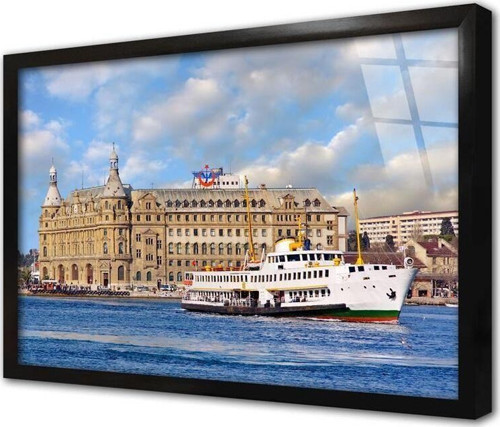 Haydarpaşa Garı Çerçeveli Cam Tablo