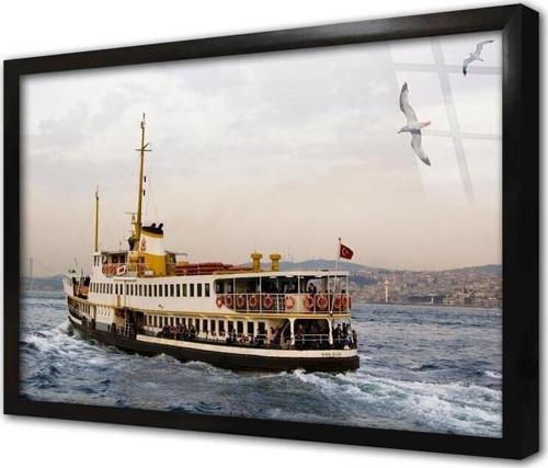Vapur Çerçeveli Cam Tablo