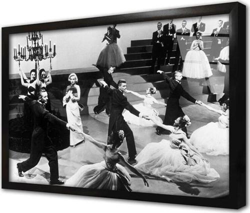 Siyah Beyaz Marilyn Monroe Çerçeveli Cam Tablo