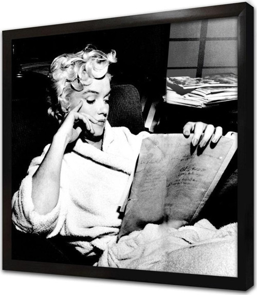 Marilyn Monroe Çerçeveli Cam Tablo