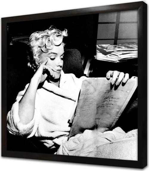 Marilyn Monroe Çerçeveli Cam Tablo