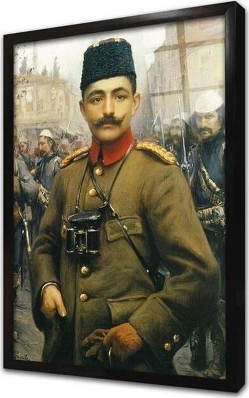 Enver Paşa Çerçeveli Cam Tablo