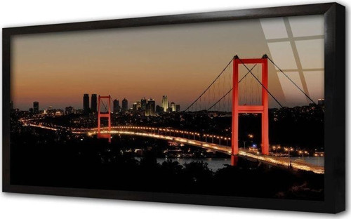 Boğaziçi Köprüsü Çerçeveli Cam Tablo