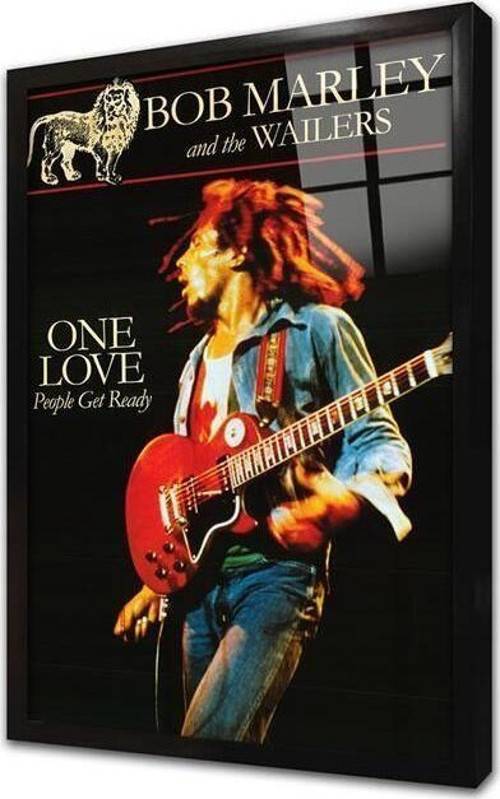 Bob Marley Posteri Çerçeveli Cam Tablo