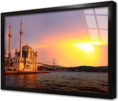 Ortaköy Cami Istanbul Çerçeveli Cam Tablo