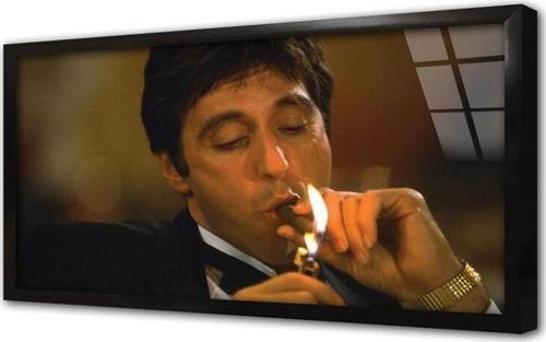 Al Pacino Çerçeveli Cam Tablo