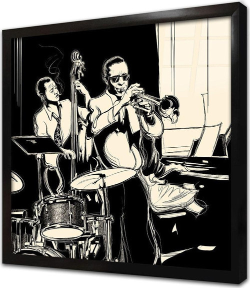 Orkestra Çerçeveli Cam Tablo