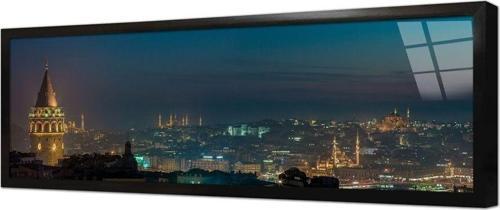 Istanbul Galata Kulesi Çerçeveli Cam Tablo