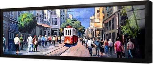 Istiklal Caddesi Çerçeveli Cam Tablo